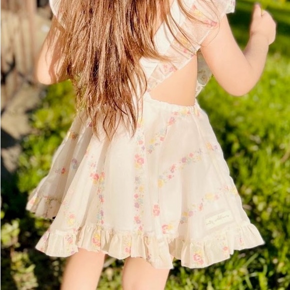 Hand embroidered pinny 3T - Picture 4 of 5